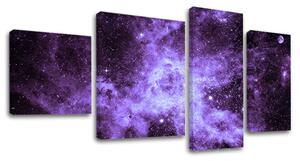 Tablou canvas 4 părți SPACE - 90x50 cm