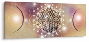 Tablou - Mandala cu elemente (120x50 cm)