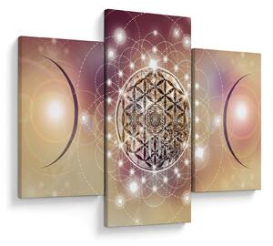 Tablou - Mandala cu elemente (90x60 cm)