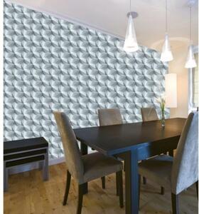 Tapet vlies de lux origami 3d gri