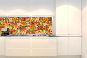 Fototapet pentru bucătărie - plăci pictate 180 x 60 cm