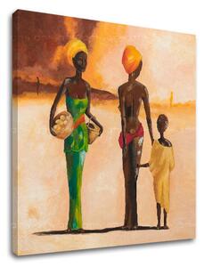Tablou canvas AFRICAN WOMEN 1 buc - 80x80 cm