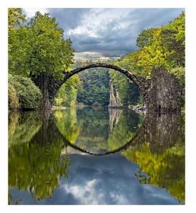 Fototapetă vlies peisaj cu pod arc 225 x 250 cm