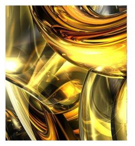 Fototapetă vlies abstract auriu 225 x 250 cm