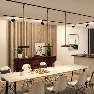 Paulmann URail Hildor suspendată LED 3.000K negru, reglabil, Negru, Studiu / Birou, Metal, Modern