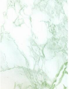 Folie autocolantă marmură alb-verde - lățime 45 cm