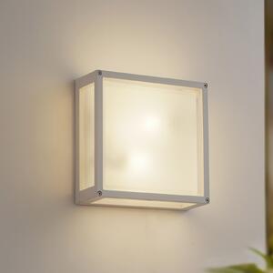 Lucande Lampă de exterior Aurelien, alb, senzor, 25 x cm, reglabil, Alb, Aluminiu, Modern