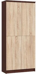 Dulap de haine Resolverse R80 2D (wenge + Stejar sonoma). Promo -13%. 1152012