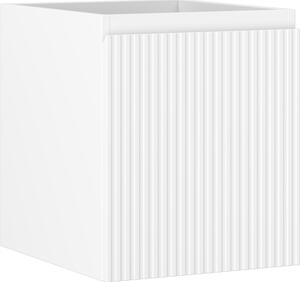 Mexen Rivel, mobilier baie 40 cm, 1 sertar, canelat, alb mat, 91A20-04047-1-BF01