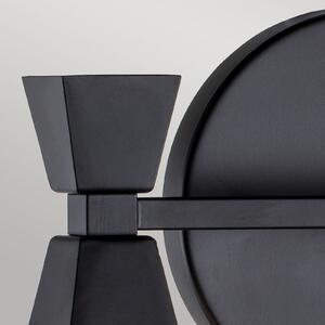 Elstead Bowtie aplică baie, negru mat, 2 becuri, reglabil, Negru, Metal, Modern