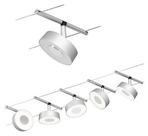 Paulmann Circle sistem LED cabluri 5bec crom mat, Gri, Hol, Metal, Modern