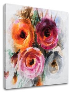 Tablou canvas FLORI 1 parte XOBCHFL017 - 50x50 cm