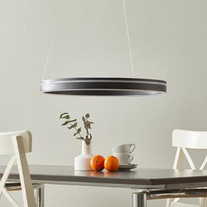 Q-Smart-Home Paul Neuhaus Q-VITO lampă susp. LED 59cm antracit, reglabil, Negru, Camera de zi / sufragerie, Metal, Modern