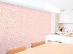 Tapet vlies de lux model floral roz