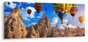 Tablou - Baloane cu aer cald, Cappadocia, Turcia. (120x50 cm)