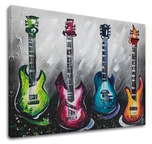 Tablou canvas GITARY 1 parte - 50x40 cm