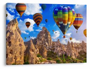 Tablou - Baloane cu aer cald, Cappadocia, Turcia. (70x50 cm)