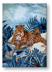 Tablou canvas GEPARD ON GLASS 001 - 40x60 cm