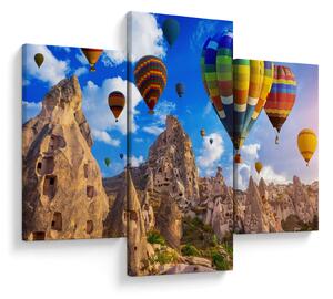 Tablou - Baloane cu aer cald, Cappadocia, Turcia. (90x60 cm)