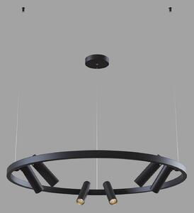 Maytoni Satellite lampă susp. LED 3.300 K negru, Negru, Camera de zi / sufragerie, Metal, Modern