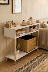 Komód, fehér, 90 cm – Peka-0019