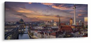 Tablou - Apus de soare în Berlin (120x50 cm)