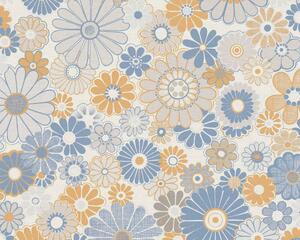 Tapet vlies pentru perete retro chic 39535-2