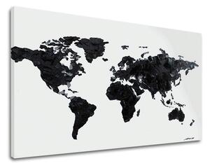 Tablou canvas MAP OF THE WORLD 1 parte - 110x70 cm