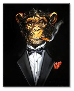 Tablou canvas MAFIAN GORILLA - 50x60 cm