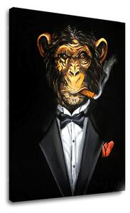 Tablou canvas MAFIAN GORILLA - 50x60 cm