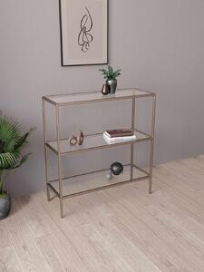 Fém komód, antik-átlátszó, 100 cm
