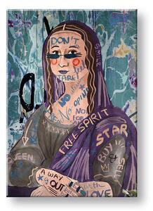 Tablou canvas MONA LISA ABSTRACT 001 - 40x60 cm