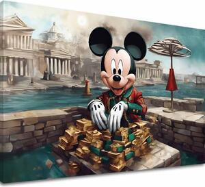 Tablou canvas - Mickey Mouse bogat - 60x90 cm