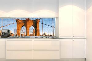 Fototapet pentru bucătărie - podul brooklyn 180 x 60 cm