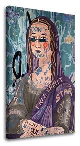 Tablou canvas MONA LISA ABSTRACT 001 - 40x60 cm