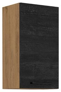 KONDELA Dulap superior, stejar lancelot/gri mat, VEGA 40 G-72 1F