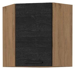 KONDELA Dulap superior, stejar lancelot/gri mat, VEGA 58x58 GN-72 1F