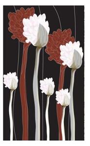 Fototapetă vlies plante pe fundal negru 150 x 250 cm