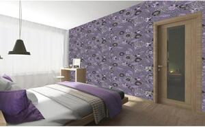 Tapet vlies de lux abstract floare violet