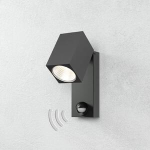 ACB ILUMINACIÓN Cala - Spot LED pentru exterior cu senzor de mișcare, Negru, Metal, Modern