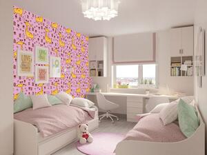 Tapet vlies de lux girafe galbene