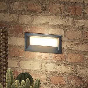 Lucande Lachlain lampă LED încastrare de exterior, Negru, Aluminiu, Modern, Luminile încastrate unghiulare