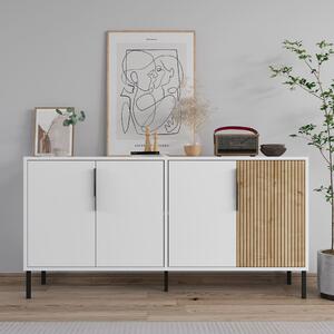 Callia komód, fehér-zafír tölgy, 150 cm