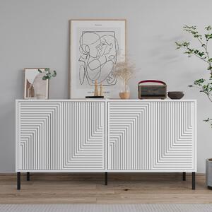 Evolet komód, fehér, 150 cm