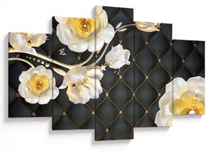 Tablou - Imagine cu flori de trandafir alb (150x105 cm)