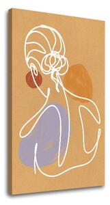 Tablou canvas RASTLINES 005 - 40x60 cm