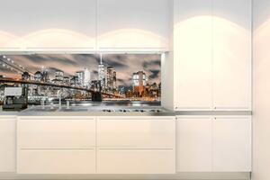 Fototapet pentru bucătărie - manhattan noaptea 180 x 60 cm