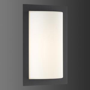 LCD Luis LED lampă de perete pentru exterior, grafit, detector mișcare, Negru, Metal, Modern