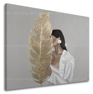 Tablou canvas TAJOM WOMAN WITH A LETTER - 60x50 cm