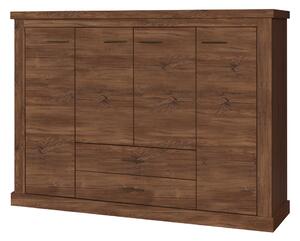 KONDELA Scrin AR8, stejar stirling, HILARD